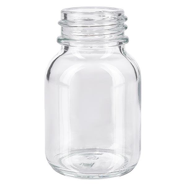 50ml botella de cuello ancho de vidrio transparente 50ml botella de cuello ancho de vidrio transparente