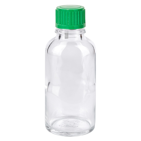 Frasco cuentagotas de 30 ml 0,8 mm verde Cierre estándar ClearLine UT18/30 Frasco cuentagotas de 30 ml 0,8 mm verde Cierre estándar ClearLine UT18/30
