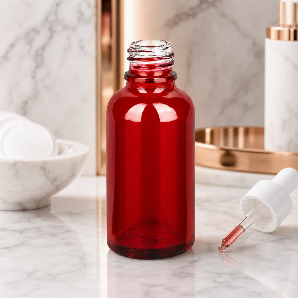 Botella de farmacia de 30ml RedLine UT18/30 UNiTWIST Frasco compacto de farmacia RedLine UT18/30 UNiTWIST de 30 ml con pipeta para una dosificación precisa