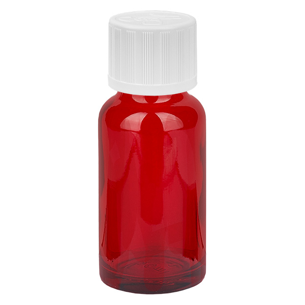 Botella 20ml 11mm tapón rosca blanco con precinto estándar RedLine UT18/20 Botella 20ml 11mm tapón rosca blanco con precinto estándar RedLine UT18/20