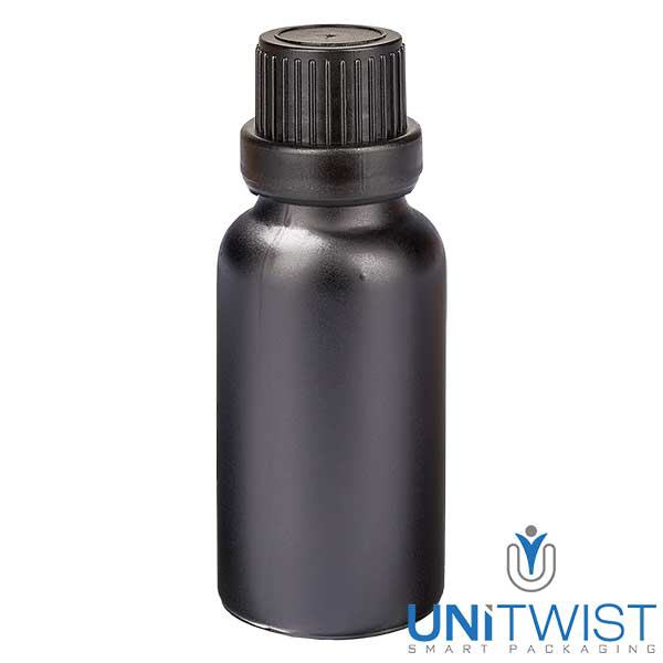 20ml frasco cuentagotas 2mm tapón inviolable NegroL. UT18/20 20ml frasco cuentagotas 2mm tapón inviolable NegroL. UT18/20