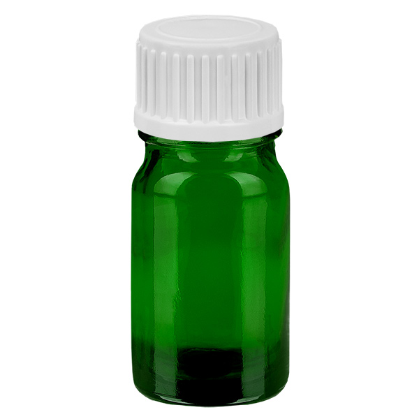 Frasco cuentagotas 5ml 0.9mm blanco cierre estándar GreenLine UT18/5 Frasco cuentagotas 5ml 0.9mm blanco cierre estándar GreenLine UT18/5