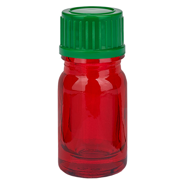 Botella 5ml 11mm tapón rosca verde estándar RedLine UT18/5 Botella 5ml 11mm tapón rosca verde estándar RedLine UT18/5