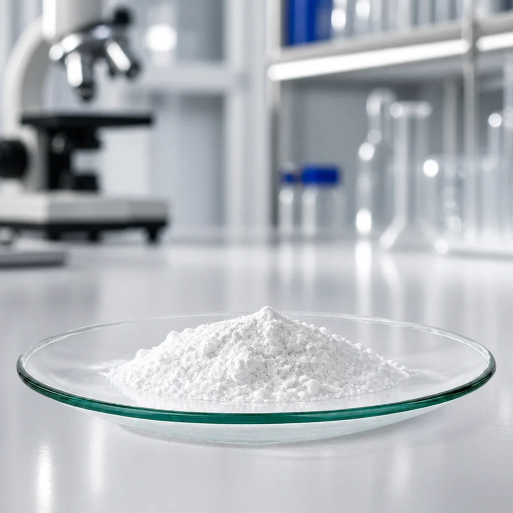 Plato de laboratorio de vidrio de gran pureza de 70 mm ideal para análisis y preparaciones
