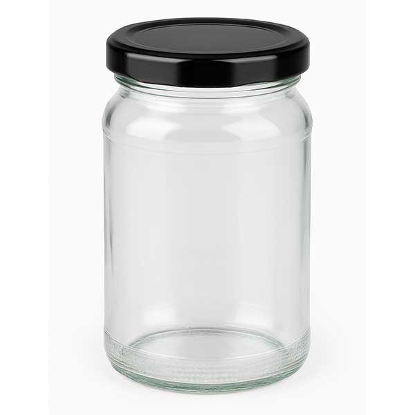 Tarro redondo de 110ml con tapa negra UNiTWIST BasicSeal