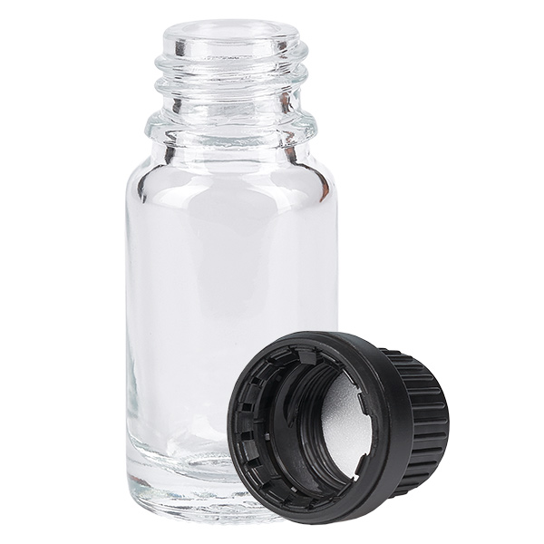 Botella 10ml tapón rosca 11mm negro ClearLine UT18/10 Botella 10ml tapón rosca 11mm negro ClearLine UT18/10