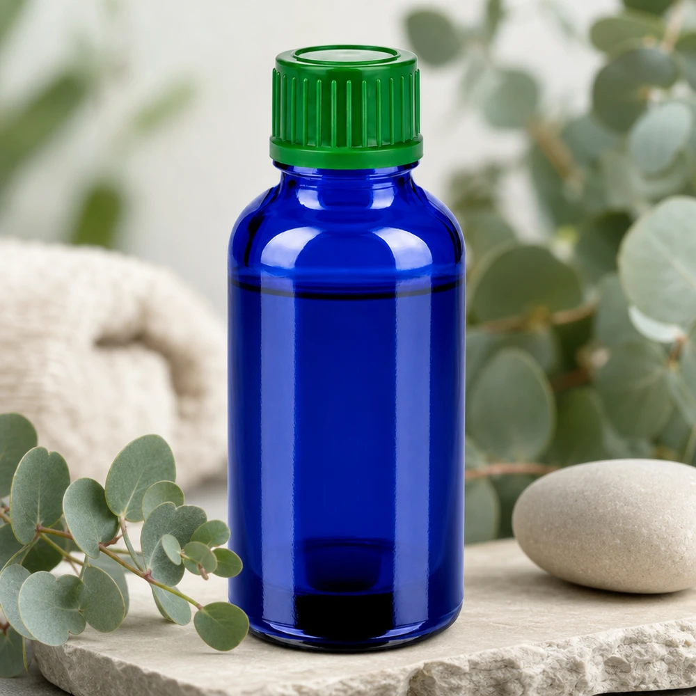 Frasco compacto de 30 ml con tapón verde ideal para aplicaciones móviles y viajes