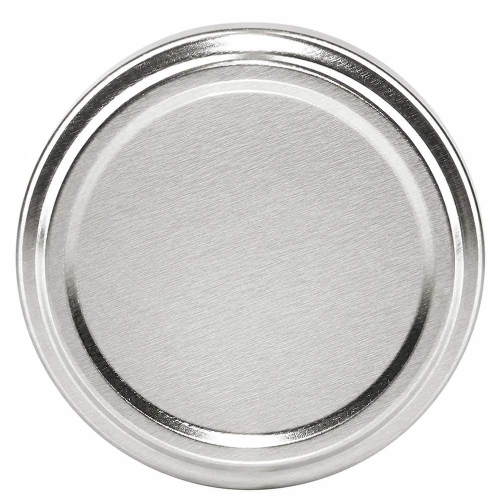 Tapa de rosca de 63 mm, modelo TO63, color plateado, BasicSeal de UNiTWIST, para tarros de conserva
