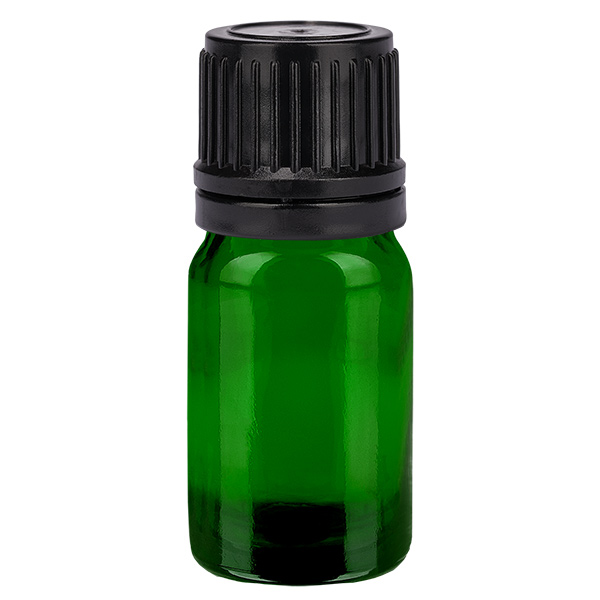 Botella 5ml tapón rosca 11mm negro GreenLine UT18/5 Botella 5ml tapón rosca 11mm negro GreenLine UT18/5