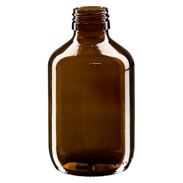 Frasco para medicamentos de 200 ml marrón, sin tapón PP28 ApoGlas Frasco para medicamentos de 200 ml marrón, sin tapón PP28 ApoGlas