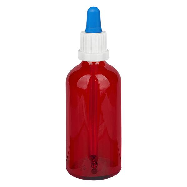 Frasco pipeta 100ml blanco/azul tapón inviolable RedLine UT18/100 Frasco pipeta 100ml blanco/azul tapón inviolable RedLine UT18/100