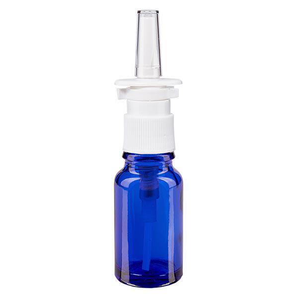 Botella de farmacia azul 10ml spray nasal blanco estándar Botella de farmacia azul 10ml spray nasal blanco estándar