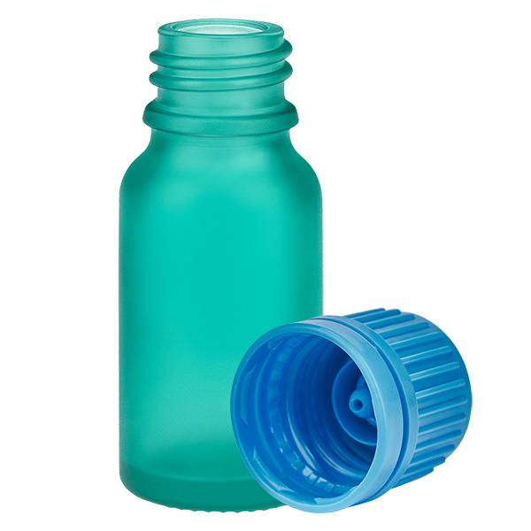 Botella 10ml tapón rosca 11mm azul GreenLine UT18/10 Botella 10ml tapón rosca 11mm azul GreenLine UT18/10