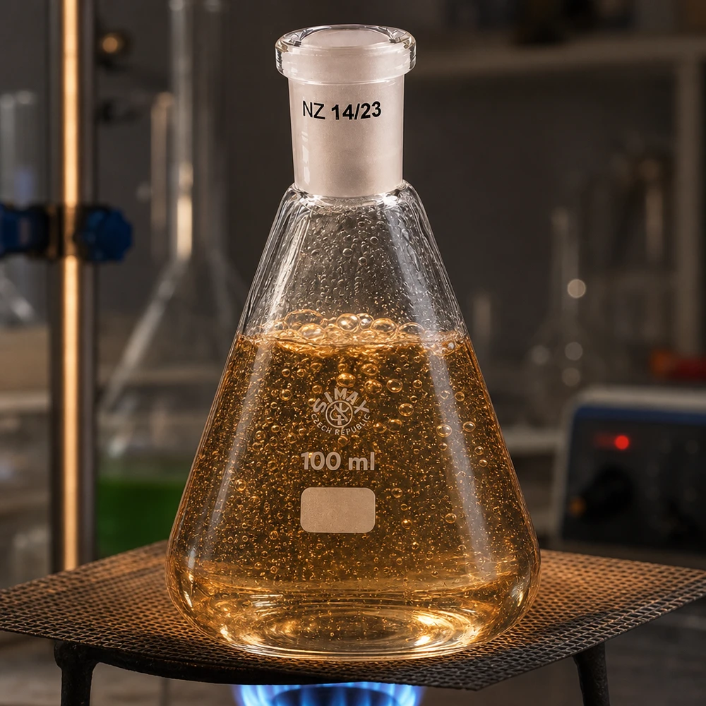 Matraz Erlenmeyer 100ml con junta esmerilada estándar (14/23) Matraz Erlenmeyer 100ml con junta esmerilada estándar (14/23)