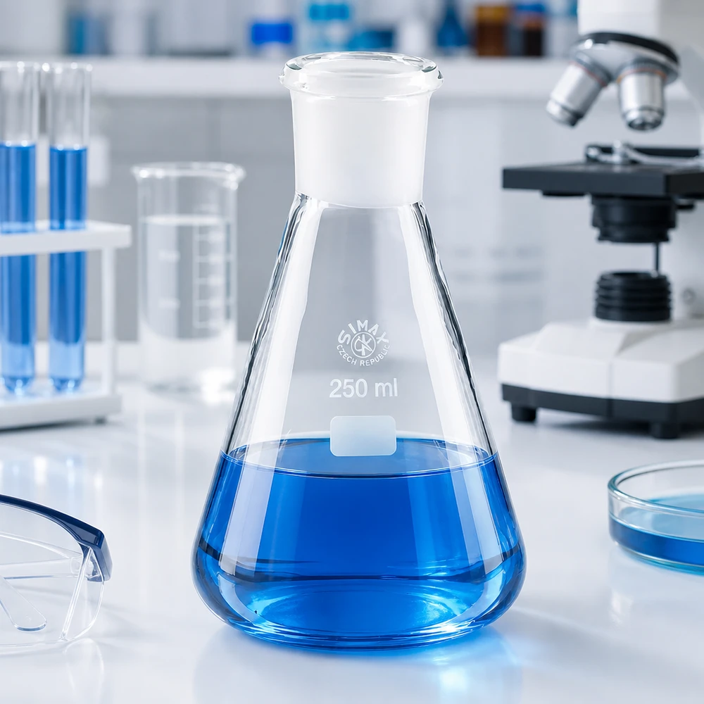 Matraz Erlenmeyer 250ml con junta esmerilada estándar (29/32)