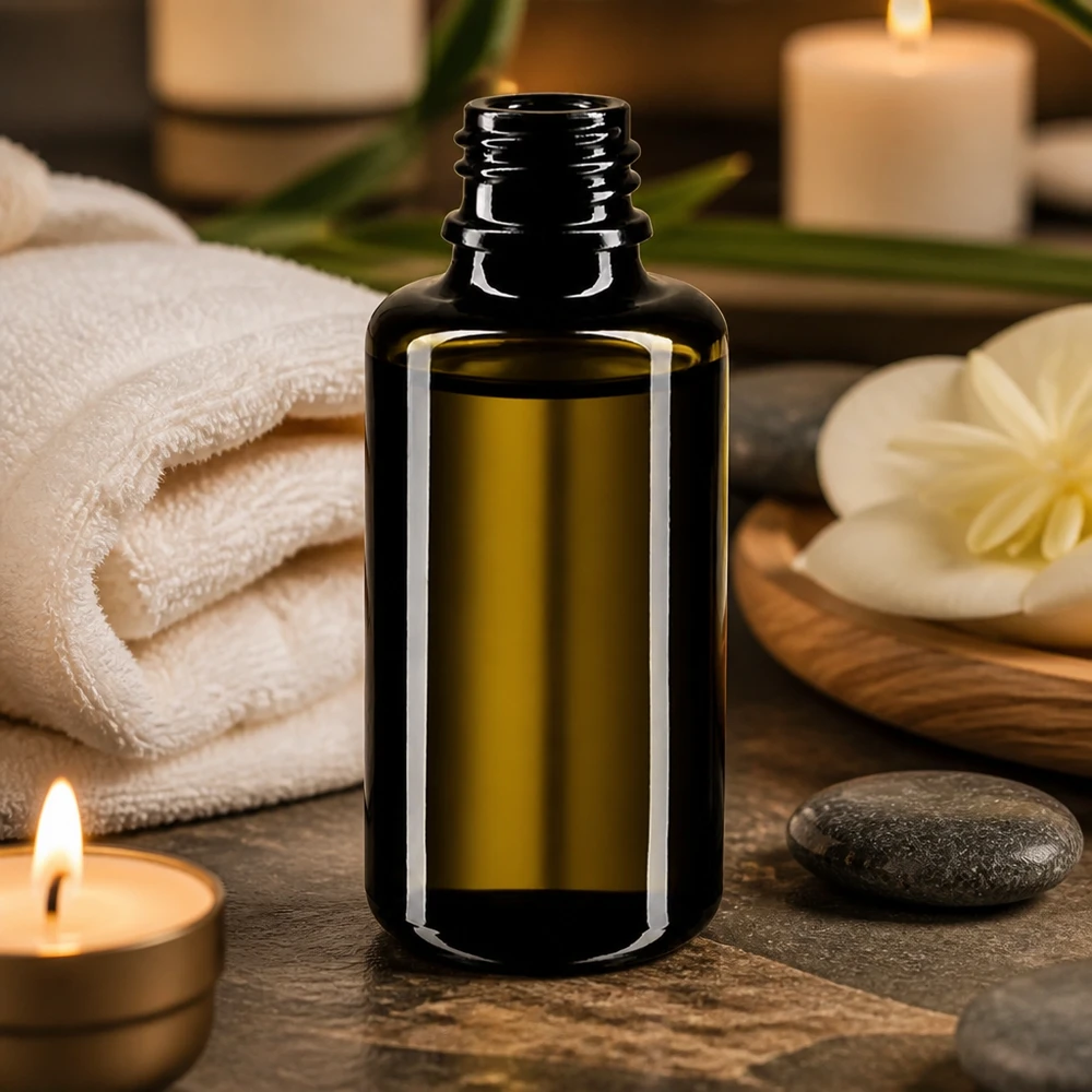 Práctico frasco cuentagotas Orion de 30 ml de vidrio violeta de Mirón para cosmética y naturopatía