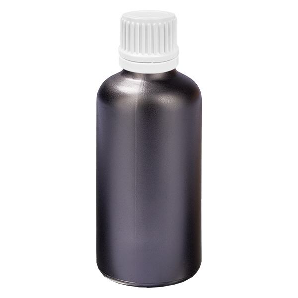 Frasco cuentagotas 50ml 0.7mm blanco tapón inviolable BlackLine UT18/50 Frasco cuentagotas 50ml 0.7mm blanco tapón inviolable BlackLine UT18/50