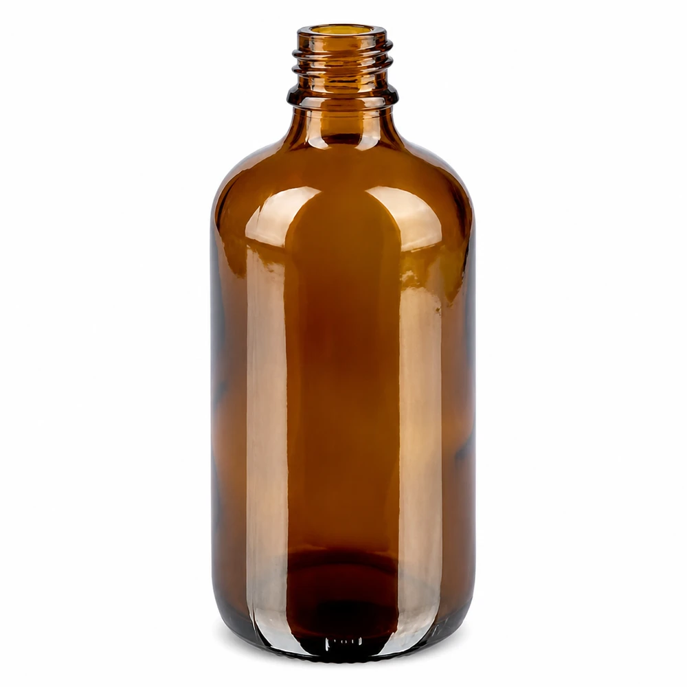 Frasco cuentagotas 100ml fl. 1mm negro cierre inviolable BrownLine UT18/100 Frasco de vidrio marrón de 100 ml con cuentagotas de 1 mm para dosificar líquidos con precisión
