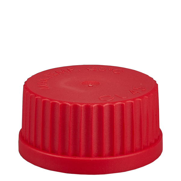 Tapón de rosca - tapa GL 45 rojo Tapón de rosca - tapa GL 45 rojo