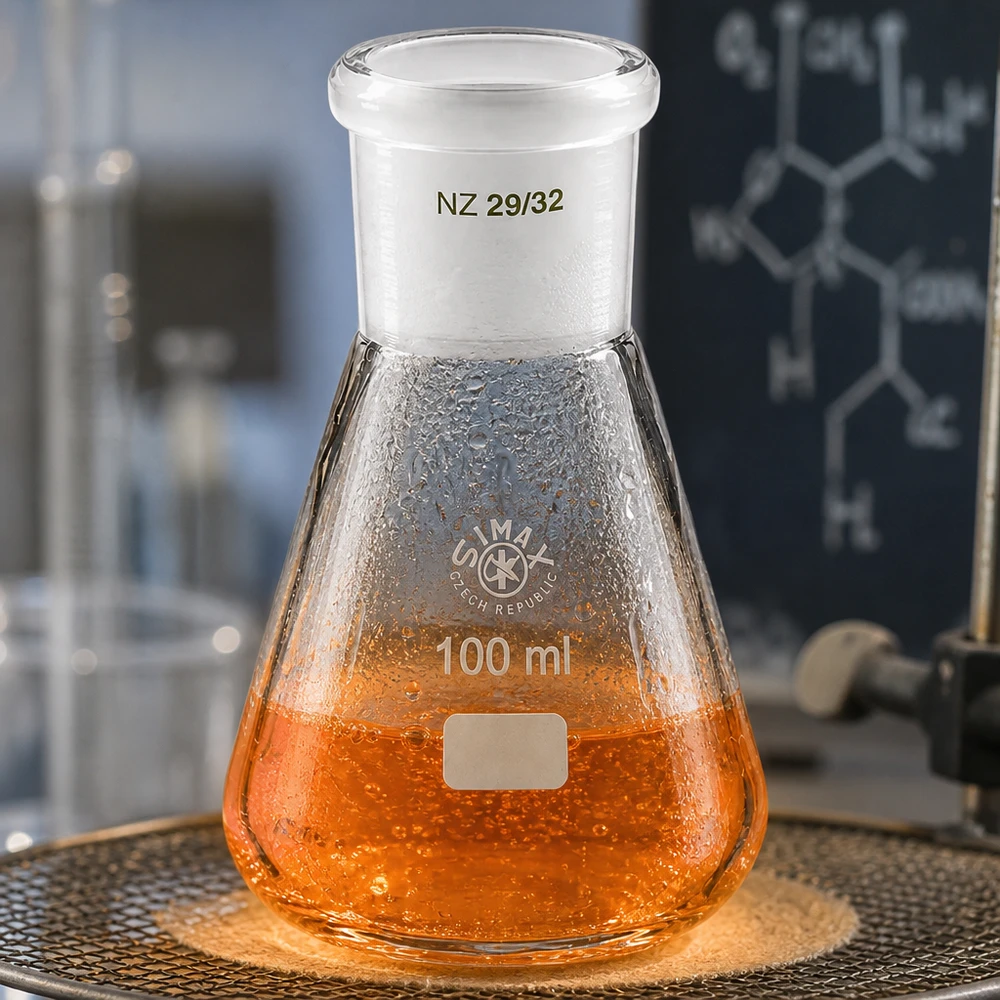 Matraz Erlenmeyer de 100 ml con junta esmerilada estándar (29/32) Matraz Erlenmeyer de 100 ml con junta esmerilada estándar (29/32)