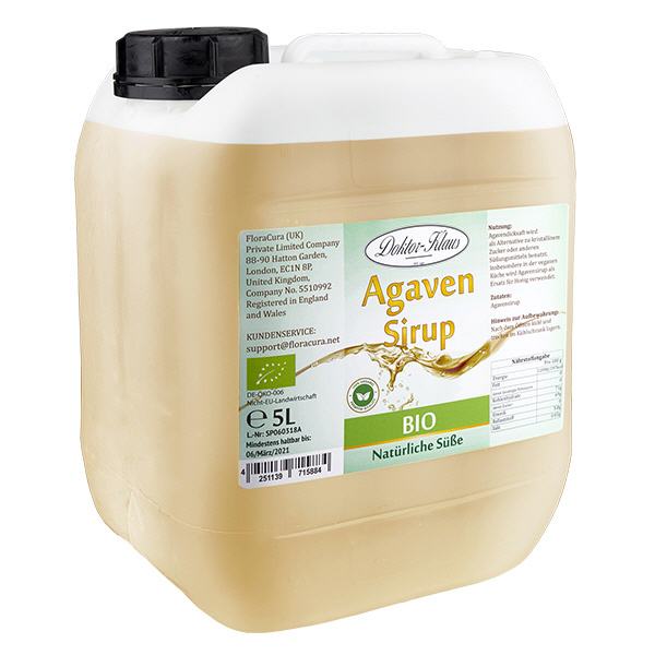 Sirope (jarabe) de agave ecológico 5000ml Doktor-Klaus Sirope (jarabe) de agave ecológico 5000ml Doktor-Klaus