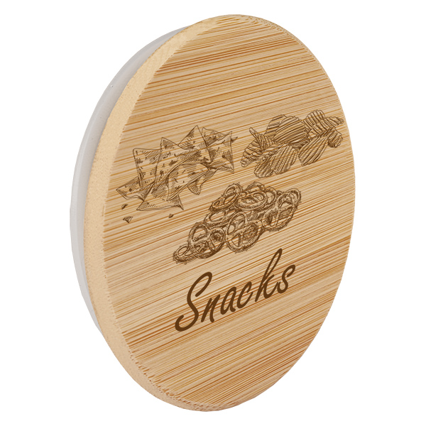 Couvercle en bois "Snacks" pour WECK RR100 Couvercle en bois "Snacks" pour WECK RR100