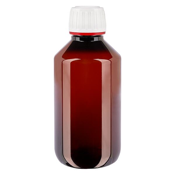 Botella PET 200ml con tapón flip-top blanco Botella PET 200ml con tapón flip-top blanco