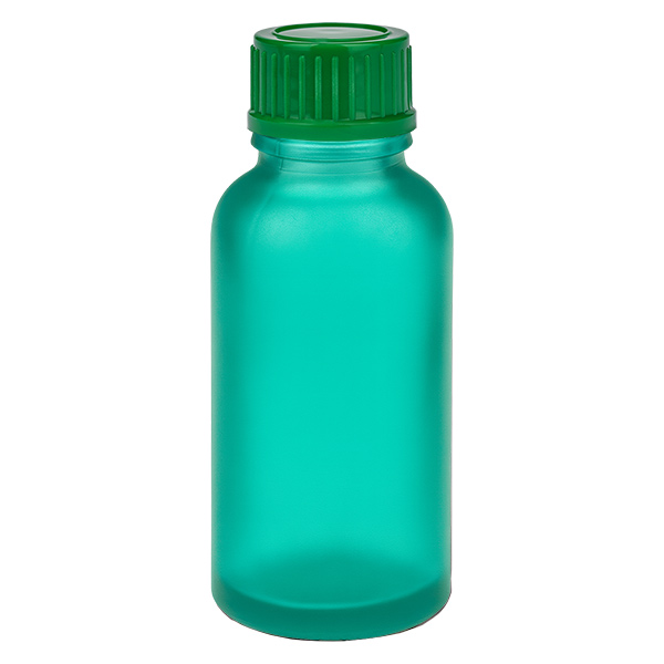 Botella de 30 ml con tapón de rosca de 11 mm verde estándar GreenLine UT18/30 Botella de 30 ml con tapón de rosca de 11 mm verde estándar GreenLine UT18/30