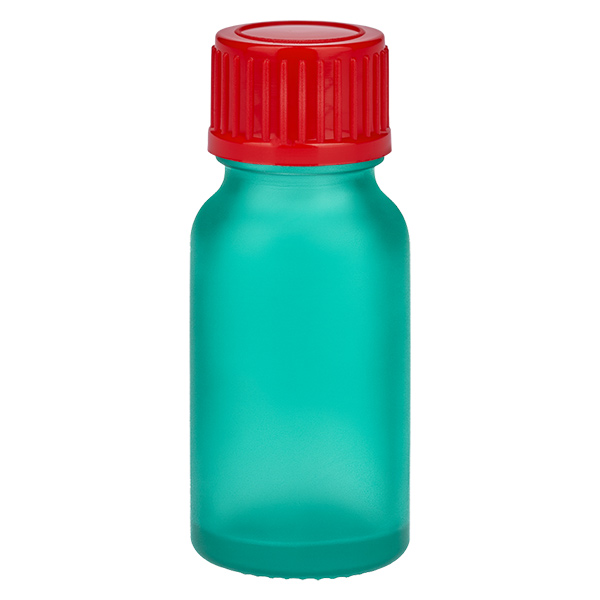 Botella 10ml 11mm tapón rosca rojo estándar GreenLine UT18/10 Botella 10ml 11mm tapón rosca rojo estándar GreenLine UT18/10