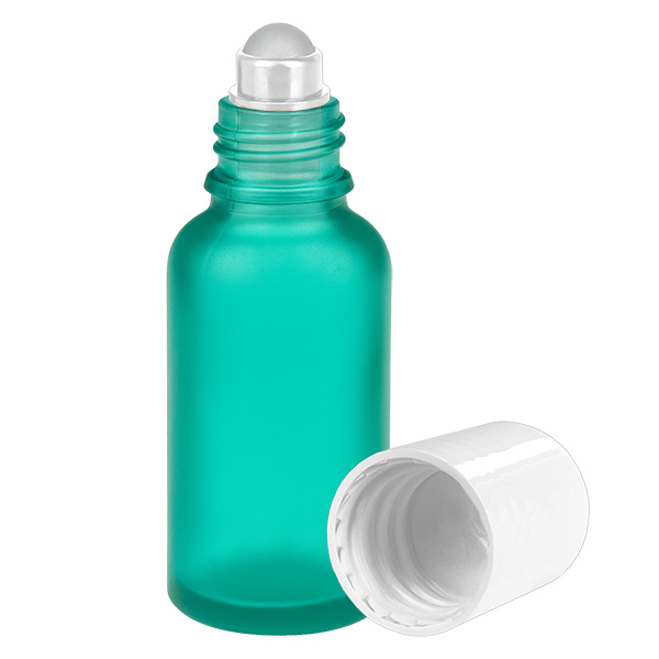 Frasco roll-on de 30 ml blanco con tapón estándar GreenLine UT18/30