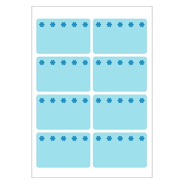 Etiquetas congelador azul (48 pegatinas) 26x40mm Etiquetas congelador azul (48 pegatinas) 26x40mm