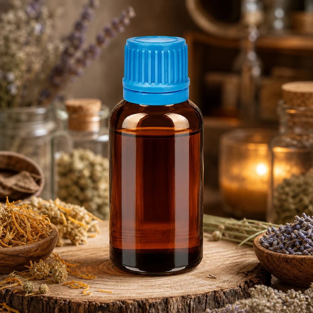 Frasco de vidrio ámbar de 30 ml serie BrownLine con tapón de rosca de 11 mm para aplicaciones profesionales