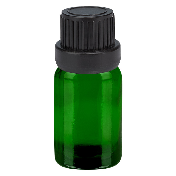 Botella 5ml tapón rosca 11mm negro GreenLine UT18/5 Botella 5ml tapón rosca 11mm negro GreenLine UT18/5