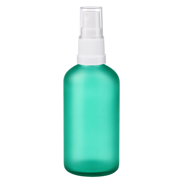 Frasco pulverizador 100ml blanco/transparente tapón estándar GreenLine UT18/100