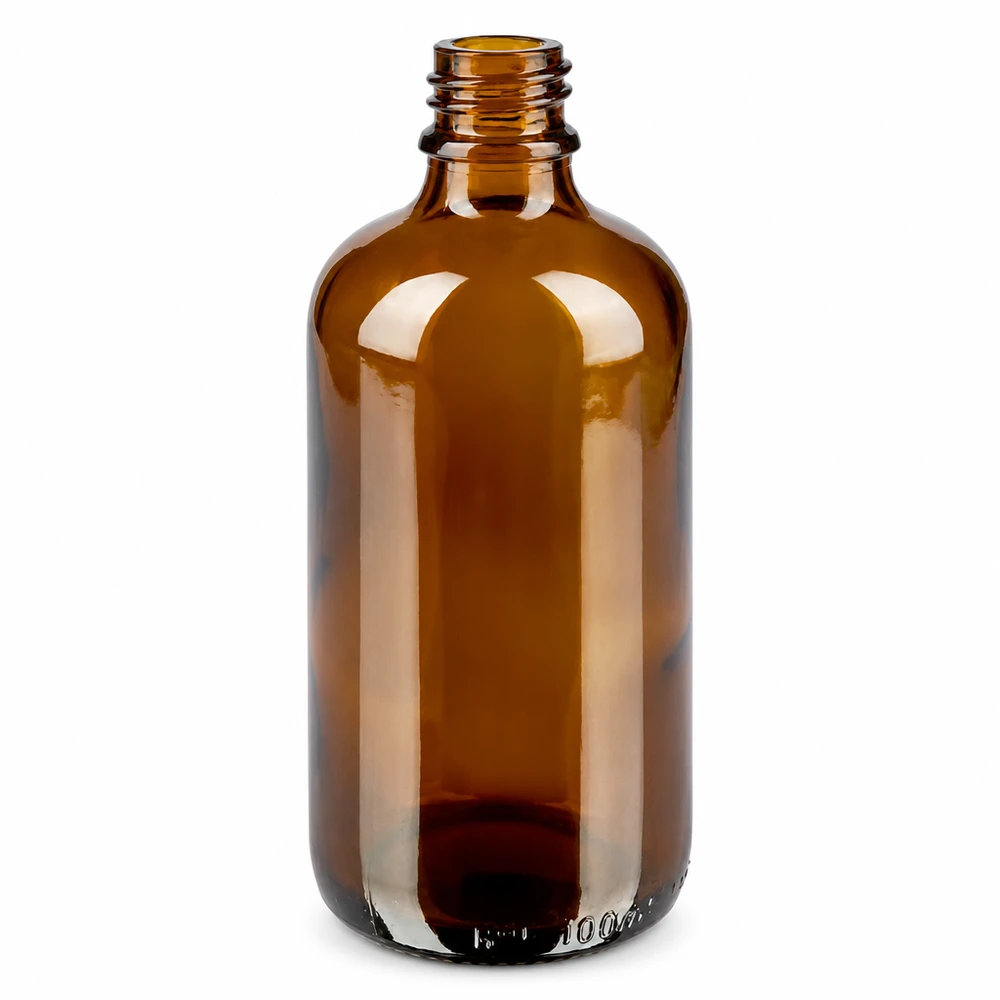 Frasco pipeta 100ml blanco/azul cierre inviolable BrownLine UT18/100 Frasco pipeta marrón de 100 ml de vidrio con protección UV y tapón roscado para aplicaciones de laboratorio