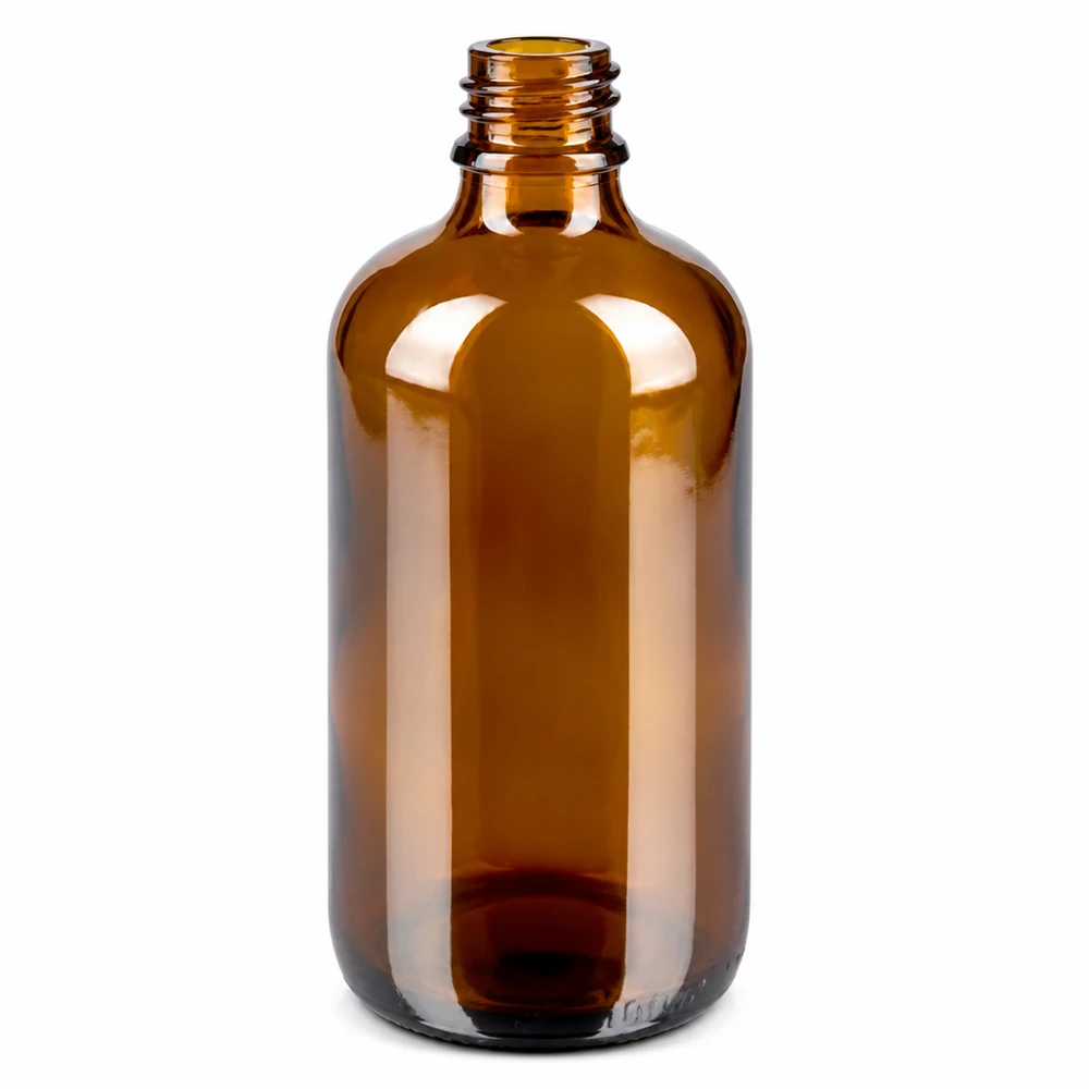 Frasco pulverizador de 100 ml negro/transparente tapón estándar BrownLine UT18/100 Frasco pulverizador de vidrio marrón de 100 ml con rosca para aplicaciones de perfumería y aromaterapia