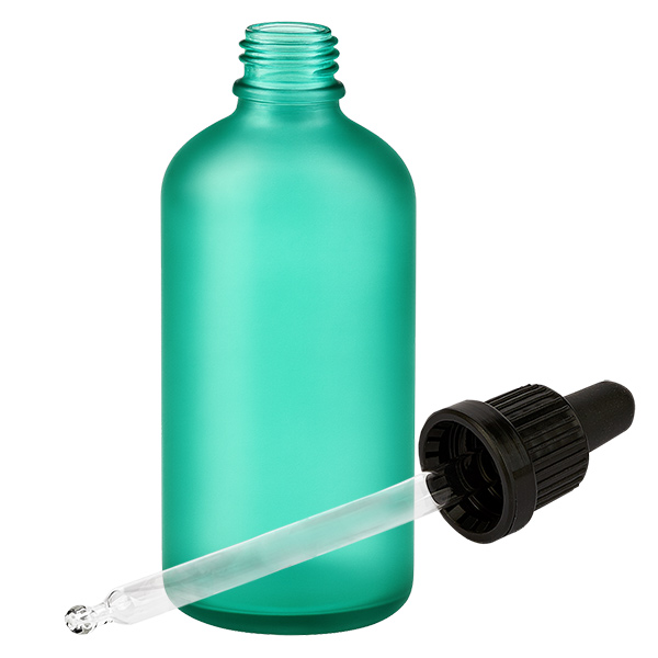 Frasco pipeta 100ml cierre inviolable negro GreenLine UT18/100 Frasco pipeta 100ml cierre inviolable negro GreenLine UT18/100