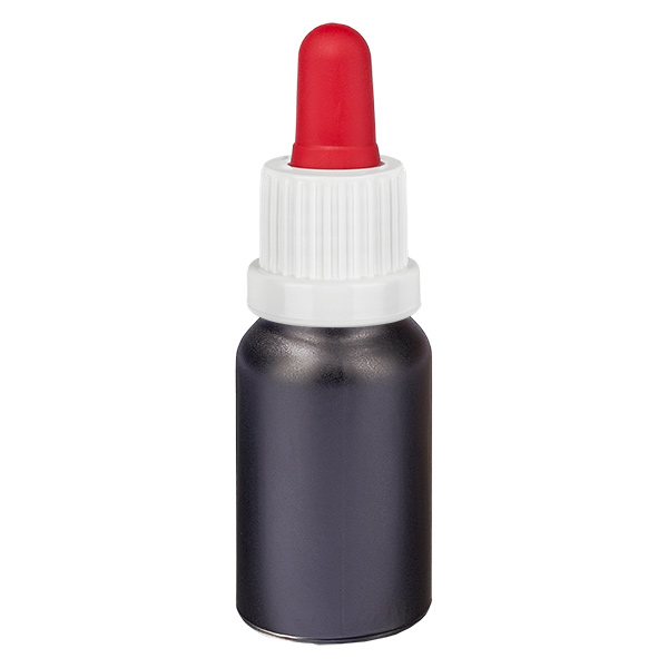 Frasco pipeta 10ml blanco/rojo cierre inviolable BlackLine UT18/10 Frasco pipeta 10ml blanco/rojo cierre inviolable BlackLine UT18/10