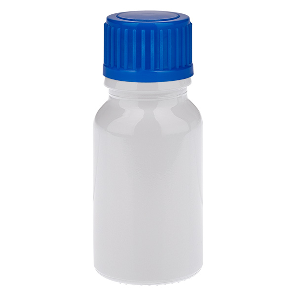 Frasco de 10 ml con tapón de rosca de 11 mm azul estándar WhiteLine UT18/10 Frasco de 10 ml con tapón de rosca de 11 mm azul estándar WhiteLine UT18/10