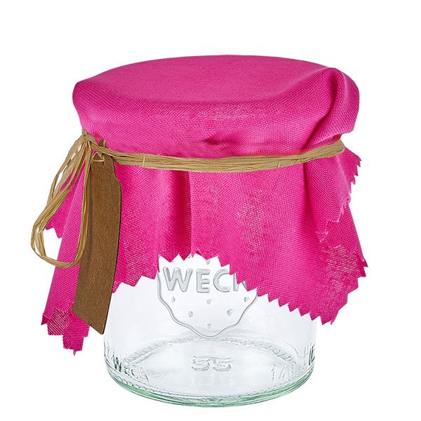 Alfombra decorativa de tela rosa 15cm cuadrado