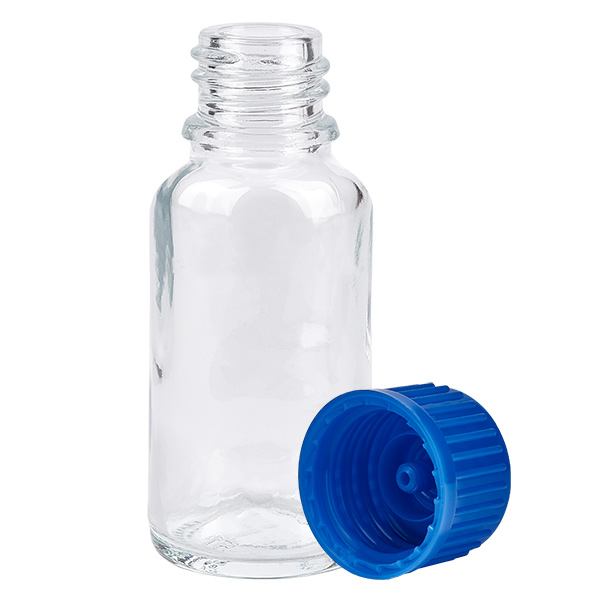 Botella 20ml tapón rosca 11mm azul estándar ClearLine UT18/20 Botella 20ml tapón rosca 11mm azul estándar ClearLine UT18/20