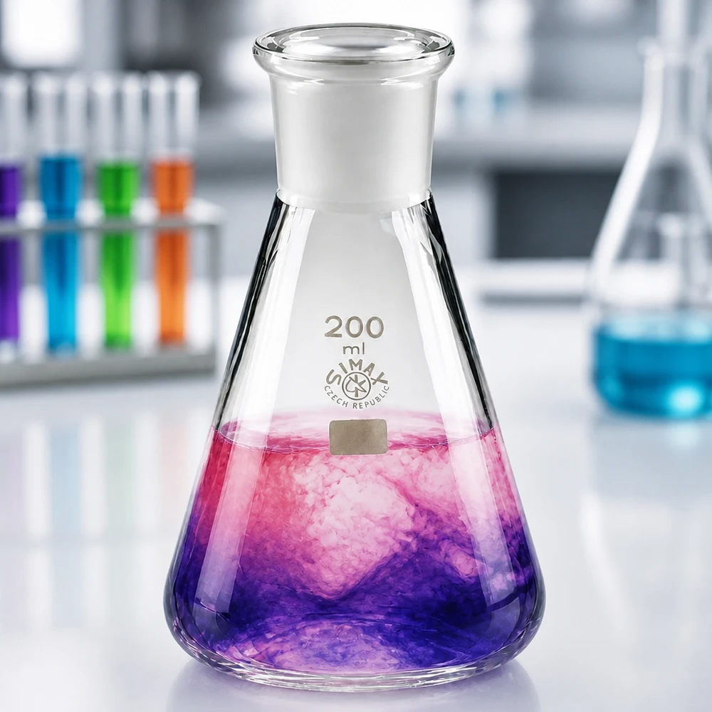 Matraz Erlenmeyer 200ml con junta esmerilada estándar (29/32)