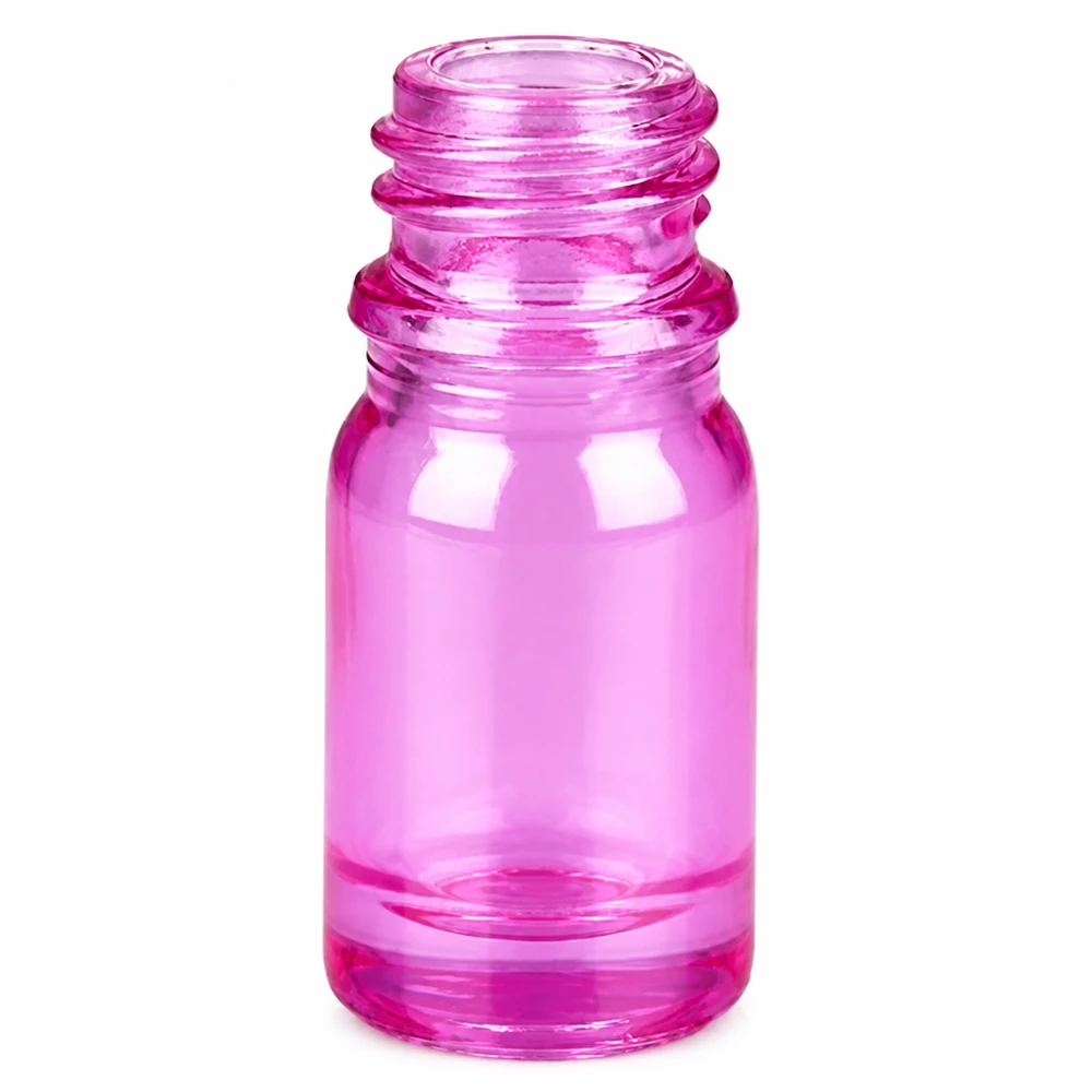 Frasco pulverizador nasal de 5 ml blanco/transparente estándar PurpleLine UT18/5 Frasco pequeño de plástico violeta de 5 ml con rosca UT18/5 para aerosoles y gotas nasales