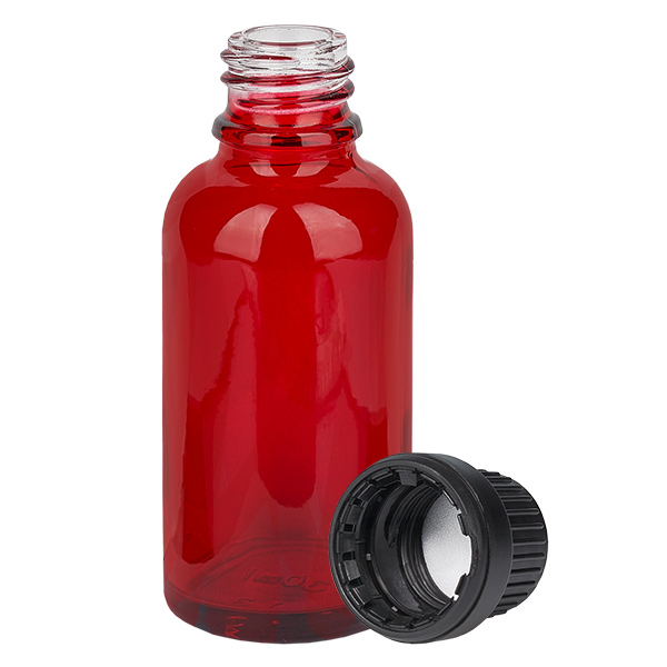 Botella 30ml tapón rosca 11mm tapón inviolable negro RedLine UT18/30 Botella 30ml tapón rosca 11mm tapón inviolable negro RedLine UT18/30