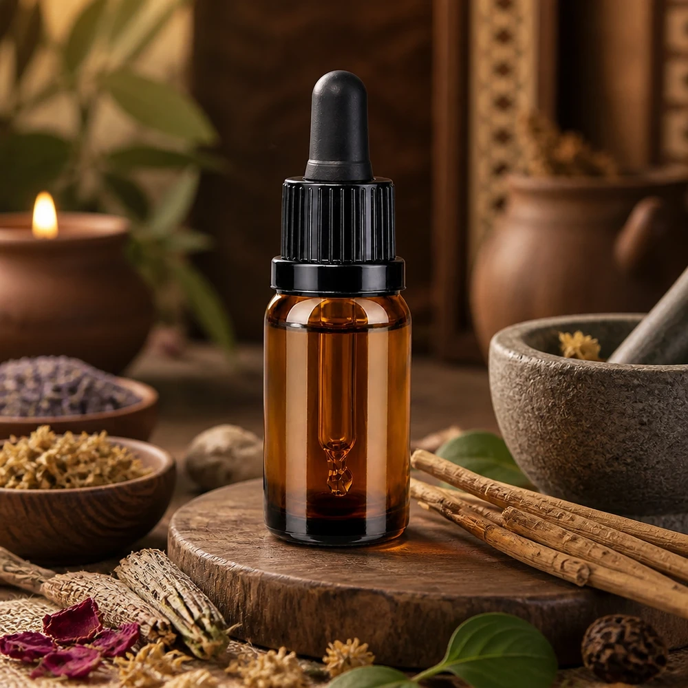 Frasco pipeta 10ml cierre inviolable negro BrownLine UT18/10 Frasco pipeta compacto de 10 ml en vidrio ámbar para aplicaciones de aromaterapia y cosmética natural
