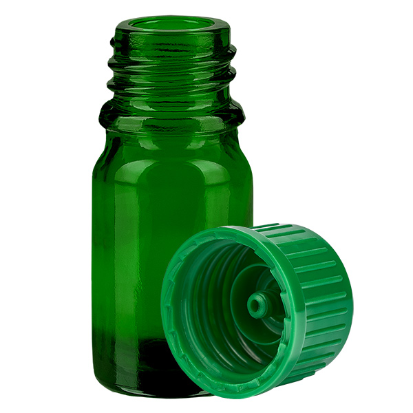 Frasco 5ml 11mm tapón rosca verde Estándar GreenLine UT18/5 Frasco 5ml 11mm tapón rosca verde Estándar GreenLine UT18/5