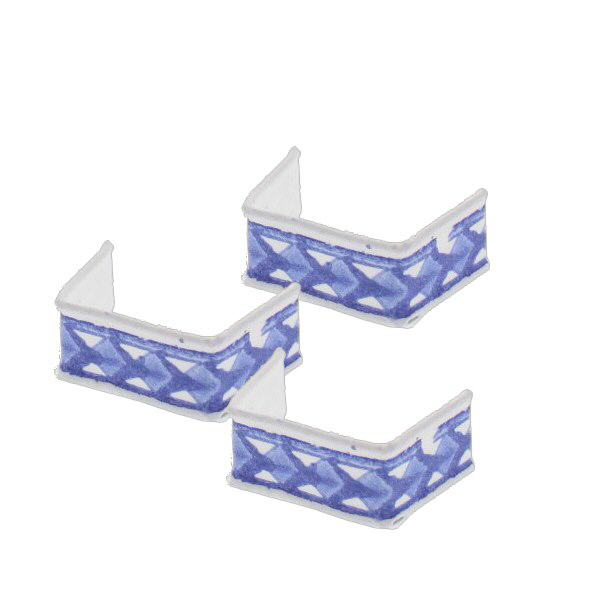 Sujetador de cinta U-clip azul/blanco (paquete de 100) 33mm Sujetador de cinta U-clip azul/blanco (paquete de 100) 33mm