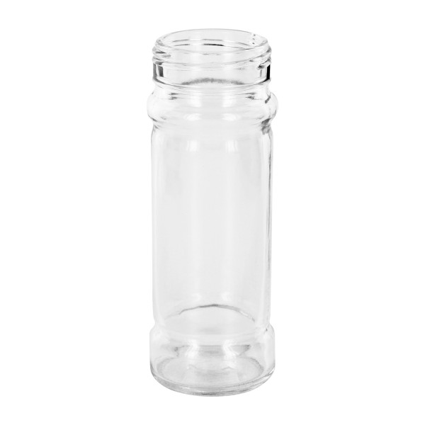Tarro de sal y especias Mary 100ml, rosca 41mm cristal transparente Frasco de cristal transparente para especias «Mary», de 100 ml, con rosca de 41 mm, para sal y especias