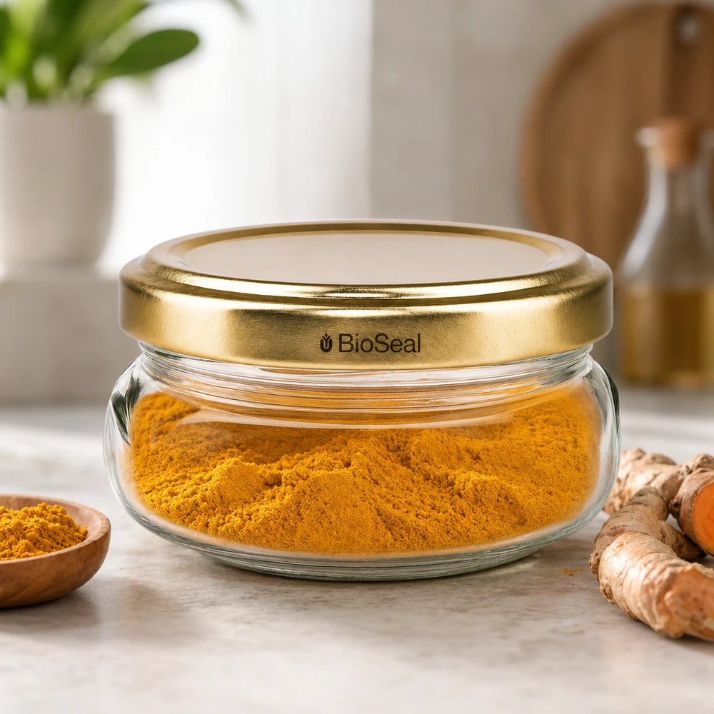 Tarrina 120ml con tapa dorada UNiTWIST BioSeal