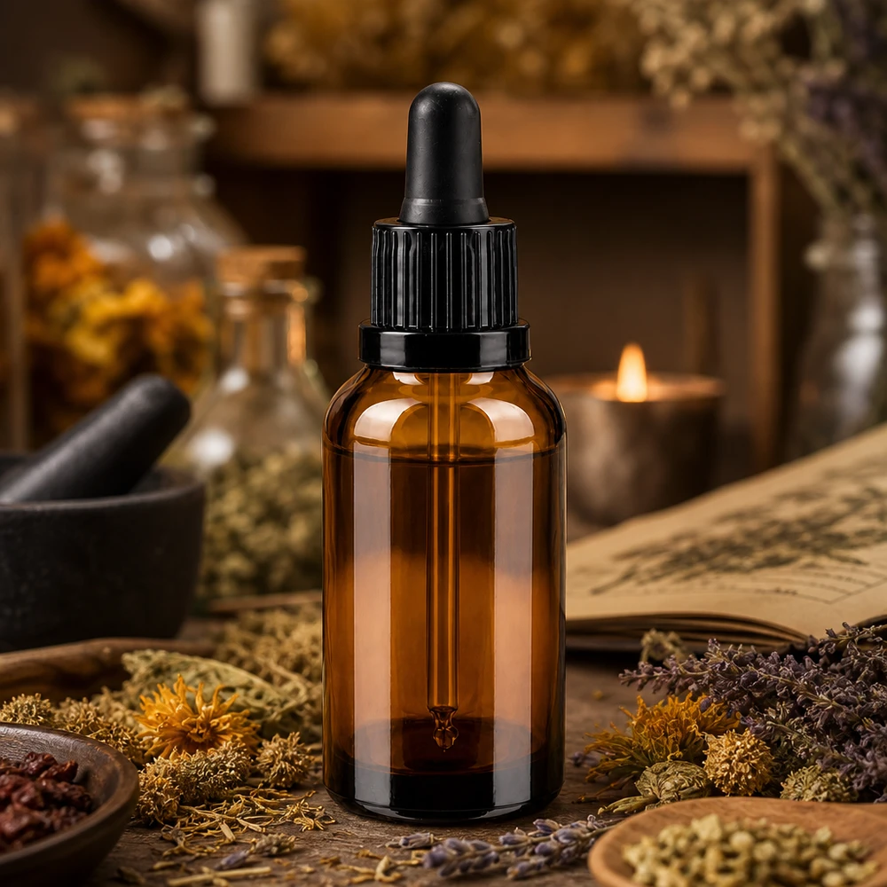 Frasco pipeta 30ml cierre inviolable negro BrownLine UT18/30 Frasco cuentagotas de 30 ml de alta calidad, de vidrio ámbar con protección UV y tapón negro ergonómico